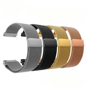 apple uhr 40 44mm Suppliers-Magnetisches Armband Edelstahl band Mailänder Schlaufe Metall armband für Apple Smart Watch 44mm
