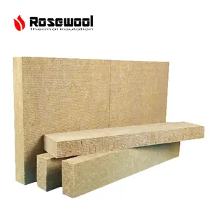 Customization Available Different Size Fireproof Rock Wool Slab Insulation Basalt Rock Wool Sheet