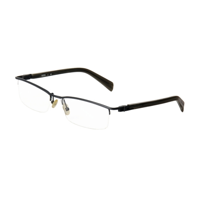 Customized Rectangular Acetate Optical Frame Semi-Rimless Design Geometric Pattern Classic Business Fashionable Eyeglass Frame
