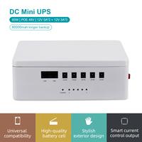 Kapasitas besar dc UPS mini online pintar 60w menyediakan waktu cadangan panjang untuk router wifi 30 jam dan semua dalam satu komputer 8 jam