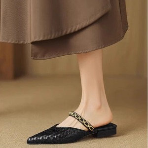 Sandalias planas de punta para mujer, verano 2025, zapatos para caminar transpirables y a la moda. - Product Image 3