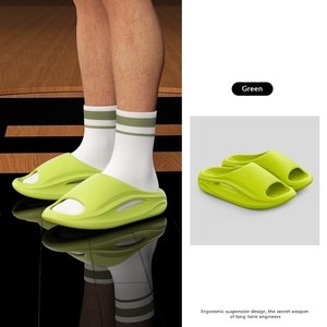 Nouvelles pantoufles compensées à bout ouvert 2025, antidérapantes, respirantes, à semelle épaisse, en EVA, pour l'extérieur, avec logo personnalisé pour hommes et femmes - Product Image 6