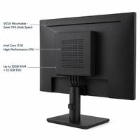 Greelan Vesa Mountable Mini PC Windows 10 11 DDR4 Intel Core i7 i9 Workstation SSD HDD Windows 10 for School Lab Office OEM ODM
