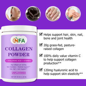 Factory Supply Collagen Powder Drinks with Hyaluronic Acid <b>Supplement</b> Helps Support Hair Skin Nail Bone and Joint Health Powder - Product Image 3
