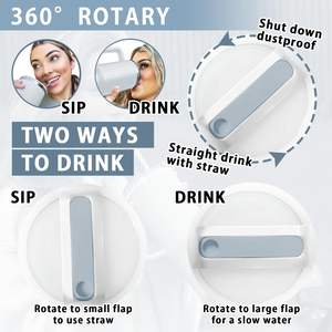 40oz a prueba de fugas listo para enviar Amz Venta caliente vasos aislados al vacío de acero inoxidable con pajita y mango - Product Image 4