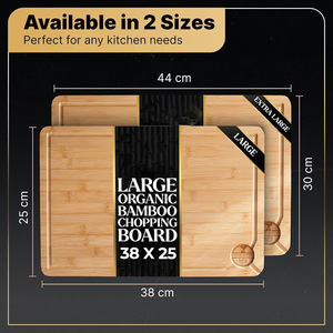Tabla de Cortar de Bambú Cuadrada, Gruesa, Antimoho, para Cocina - Product Image 4