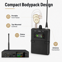 Système de monitoring intra-auriculaire stéréo EM1100-5R pour les performances sur scène, en studio