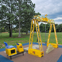 Grue de simulation à monnayeur pour enfants, machine de jeu de parc d'attractions