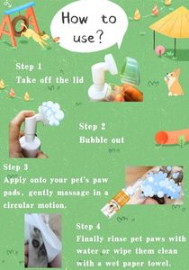 Toelettatura animali domestici prodotti per la cura del cane forniture per animali domestici per cani e gatti Paw Care Silicone massaggio spazzola testa schiumogeno detergente - Product Image 4