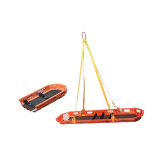 Civière de bateau en aluminium de transport patient de civière de panier pliant séparable avec la bonne qualité