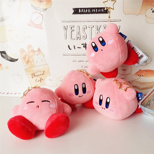 Llaveros de Peluche Suaves de Personajes de Dibujos Animados Kawaii de <span class=keywords><strong>Kirby</strong></span> para Mochilas Escolares, Muñecos de Peluche Rellenos de PP, Regalo para Niños - Product Image 2