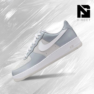Nike Air Force 1 '07 Lv8 'wolf Grey Patent' Chaussures décontractées pour hommes, baskets respirantes - Product Image 1