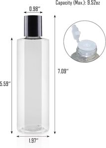 Emballage personnalisé de haute qualité pour soins de la peau en PET de 200 ml, bouteille ronde à épaule plate recyclable avec bouchon à vis pour shampoing - Product Image 2