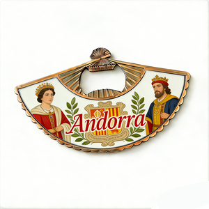 Vente en gros d'aimants de réfrigérateur en métal personnalisés, souvenirs touristiques d'Andorre, cadeaux décoratifs - Product Image 3