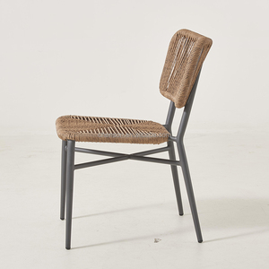 Muebles para Hostelería, Silla de Bistró de Aluminio y Ratán de Diseño Moderno, Sillas de Comedor para Exteriores para Restaurantes y Bares - Product Image 3