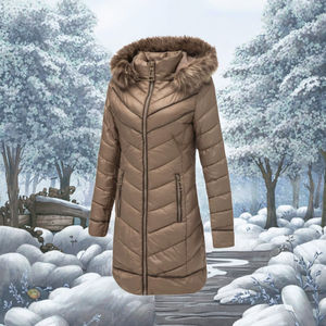 เสื้อแจ็คเก็ตผู้หญิงแบบขายส่ง สีพื้น ทอผ้าแบบควิลท์ ซิปหน้า ระบายอากาศได้ดี สวมใส่ได้สองด้าน สำหรับฤดูหนาว ใช้กลางแจ้ง รับสั่งทำ - Product Image 3