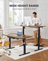 Plateau de clavier électrique YG 48x24 pouces pleine taille, design moderne, hauteur réglable, pour bureau à domicile