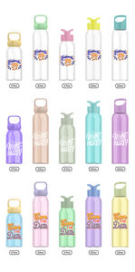 Botella de agua Tritan portátil sin BPA con candado deportivo y pajita para beber directamente, nuevo diseño para estudiantes y acampada - Product Image 6