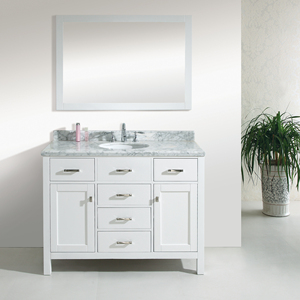 Gran oferta de Canadá, muebles de <span class=keywords><strong>baño</strong></span> de 60 pulgadas, fregaderos dobles de pie, tocador de madera para <span class=keywords><strong>baño</strong></span> con pintura blanca - Product Image 6