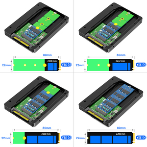 <span class=keywords><strong>M</strong></span>.<span class=keywords><strong>2</strong></span> NVMe SSD 5.0 U.<span class=keywords><strong>2</strong></span> SFF-8639 Adaptor Aluminium Casing Pembuangan Panas Kecepatan Transfer 32Gbps Termasuk Adaptor Daya untuk - Product Image 4