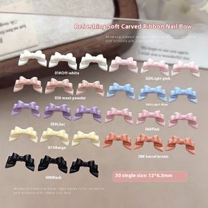 Paso Sico 30Pcs 3D Ruban Arc <span class=keywords><strong>Nail</strong></span> <span class=keywords><strong>Art</strong></span> Accessoires Doux Sculpté Style Français DIY Noeud Papillon Diamant <span class=keywords><strong>Nail</strong></span> <span class=keywords><strong>Art</strong></span> Décoration pour DIY - Product Image 2