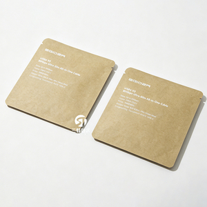 Custom Printed Kraft Paper USB accessories Packaging <b>Bags</b> | Slider Zipper 3 Side Seal for Clothing Underwear Accessories - Product Image 6