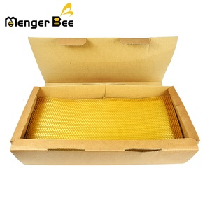 Nouvelle Feuille de Fondation en Cire d'Abeille Jaune 100% Naturelle Pure et Biologique de Qualité Supérieure, Taille de Cellule 5,4 mm, pour Ruche Langstroth - Product Image 4