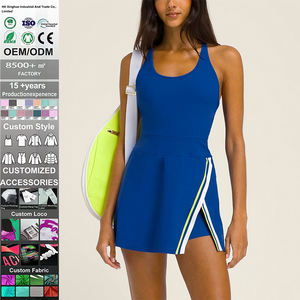 Vêtements de sport de haute qualité, nouvelle arrivée, pour femmes, respirant, en élasthanne/coton, col rond, sans manches, poches, logo sur le devant, fitness, tennis - Product Image 1