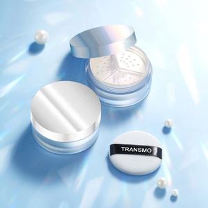 Estuche para Polvo Fijador de Maquillaje, Estuche para Polvo Suelto de 3 Colores, Estuche Compacto para Polvo Compacto - Product Image 1