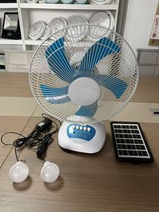 12 Inch Portable Solar Rechargeable Table Fan With Power Bank Function USB Rotation Table Fan With for Home DY-005JX Ad - Product Image 2