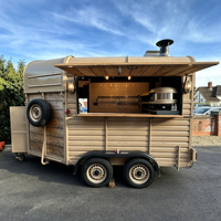 Remorque de restauration pour pizzas entièrement équipée, cuisine mobile pour pizzas, remorque de concession commerciale pour la restauration de rue