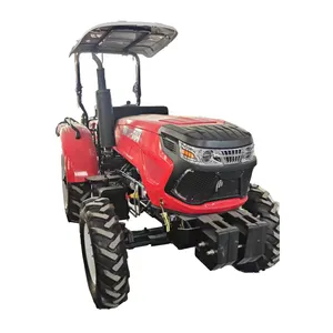 Baru murah 50hp 60hp 80hp kompak pertanian 4x4 traktor taman kecil dengan pemotong rumput