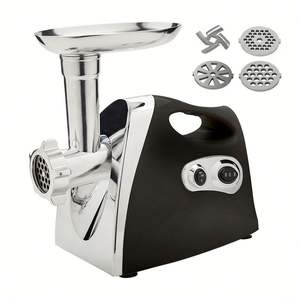 Hachoir à viande électrique et <span class=keywords><strong>poussoir</strong></span> à saucisses de haute qualité avec 3 plaques de découpe de viande et accessoire pour saucisses - Product Image 2