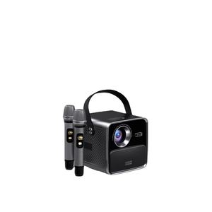 เครื่องฉายคาราโอเกะแบบพกพาพร้อมไมโครโฟนคู่คุณภาพเสียงคมชัดสูงแบบไร้สาย - Product Image 6