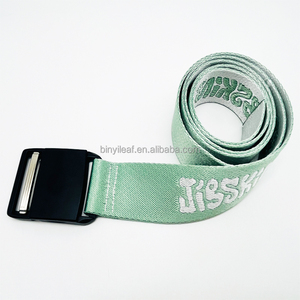 Cinturón Táctico de Nailon para Hombre, Cinturón de Capas de Esquí Jacquard para Deportes al Aire Libre con Hebilla Magnética de Metal y Logotipo Tejido Personalizado de 38mm - Product Image 3