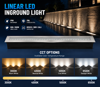 Lampu LED Linear Tahan Cuaca IP68 untuk Penerangan Lantai Bawah Tanah, Cocok untuk Plaza, Mal, Lapangan, Resort 36W 24V