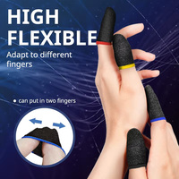 Guantes para Dedos para Juegos PUBG Mobile, Antideslizantes, Anti-Sudor, Ultrafinos, Transpirables, de Alta Sensibilidad, con 18 Fibras de Cobre en las Puntas de los Dedos