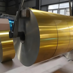 Foglio di Alluminio 3003 H24 Colore Oro 0,05mm con Rivestimento in PE su un Lato e Resina Epossidica sull'<span class=keywords><strong>Altro</strong></span> - Product Image 4