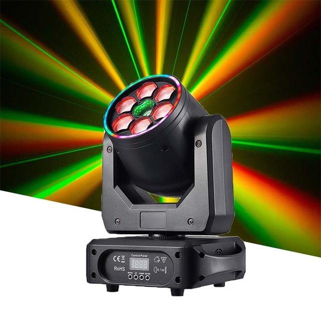 DMX RGBW 6*15W Beam Laser LED Moving Head Light Wash Mobil Big Pendulum Stage Lighting Equipment for Bar Disco Dj Sta