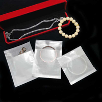 Sacs en papier glassine autocollants écologiques imperméables avec logo personnalisé, pochettes en papier ciré translucide pour bijoux, lunettes, montres