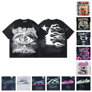 تي شيرت هيل ستار فينتاج بأكمام قصيرة للجنسين، قصة فضفاضة، 260 جرام، 100% قطن محبوك، تصميم عصري غير رسمي مع طباعة حروف، ملابس الشارع - Product Image 1