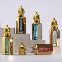 Flacon de parfum vide en verre cylindrique portable de 3 ml, 6 ml, 12 ml pour huile essentielle, sérum de soin de la peau, format voyage