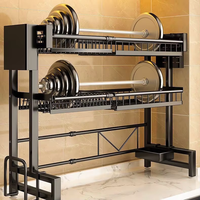 Meilleur prix d'usine Égouttoir à vaisselle et à bols à double niveau écologique pour la cuisine domestique Étagère de rangement multifonctionnelle