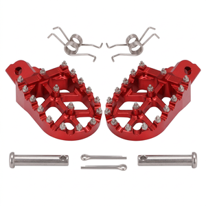 Repose-pieds en aluminium CNC antidérapants avec pointes remplaçables <span class=keywords><strong>pour</strong></span> Honda CRF110F/150F 2013-2022 Motocross - Product Image 1