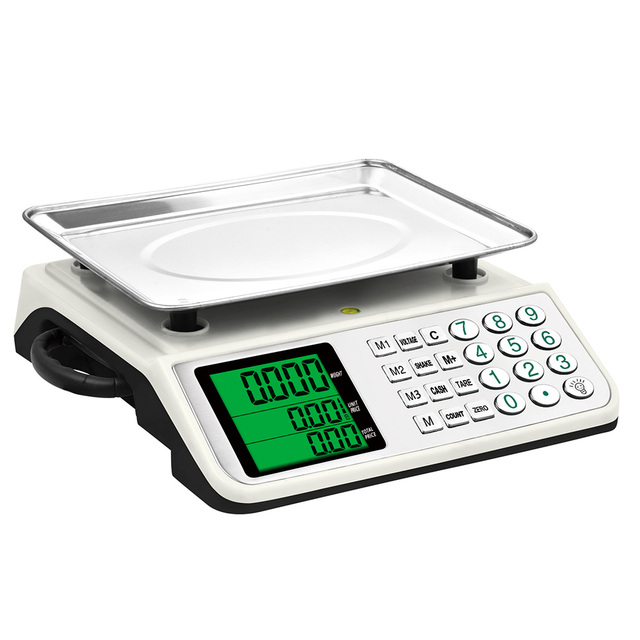 ACS Large LCD Screen Computing Price Electric Weight Scale With Handle