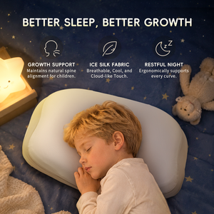 Oreiller pour enfants en mousse à mémoire de forme respirante à récupération lente, personnalisable avec logo OEM/ODM, pour un sommeil profond - Product Image 1