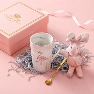 Taza Personalizada de 400 ml con Cuchara, Caja de Regalo Disponible para el Hogar <span class=keywords><strong>y</strong></span> la Oficina, Taza para Leche <span class=keywords><strong>y</strong></span> Café, Taza con Diseño de Oso <span class=keywords><strong>y</strong></span> Juego de Toallas - Product Image 4