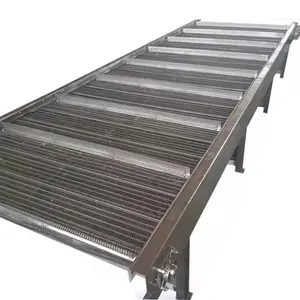 Venda quente Transportador De Malha De Arame De Resistência De Alta Temperatura De Aço Inoxidável Metal Flat Flex Mesh Transportador Para Linha De Produção