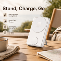 Cargador Portátil 4 en 1 de 10000mAh con Cable Tipo C Integrado, Carga Inalámbrica Magnética Rápida