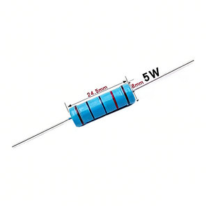 10pcs 5W Metal <b>Film</b> Resistor color Ring Power Resistor 0.1 0.2 0.12R 0.22 2 3M 3.3 4.7 10R 47 100 470 1K 2.2 22K 33 4.7K 100KOhm - Product Image 1
